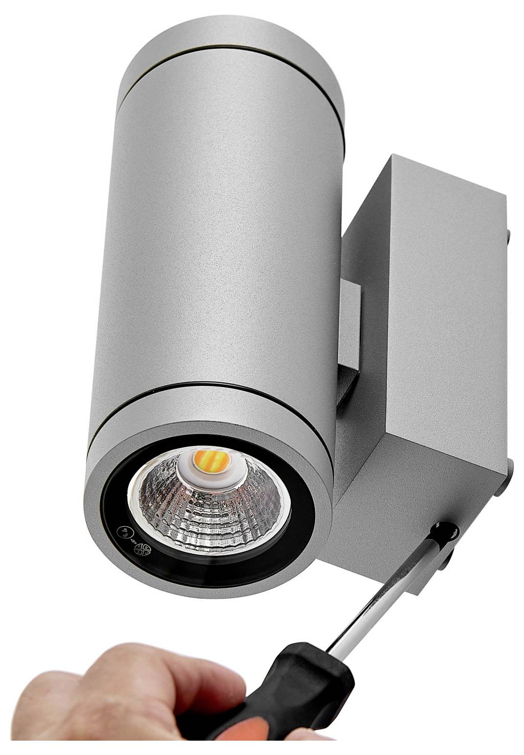 Deko Light ShoreLine Pro Round Up+Down 731220 Luz de colocación de pared 7.5 W LED Gris tráfico A (RAL 7042)-7