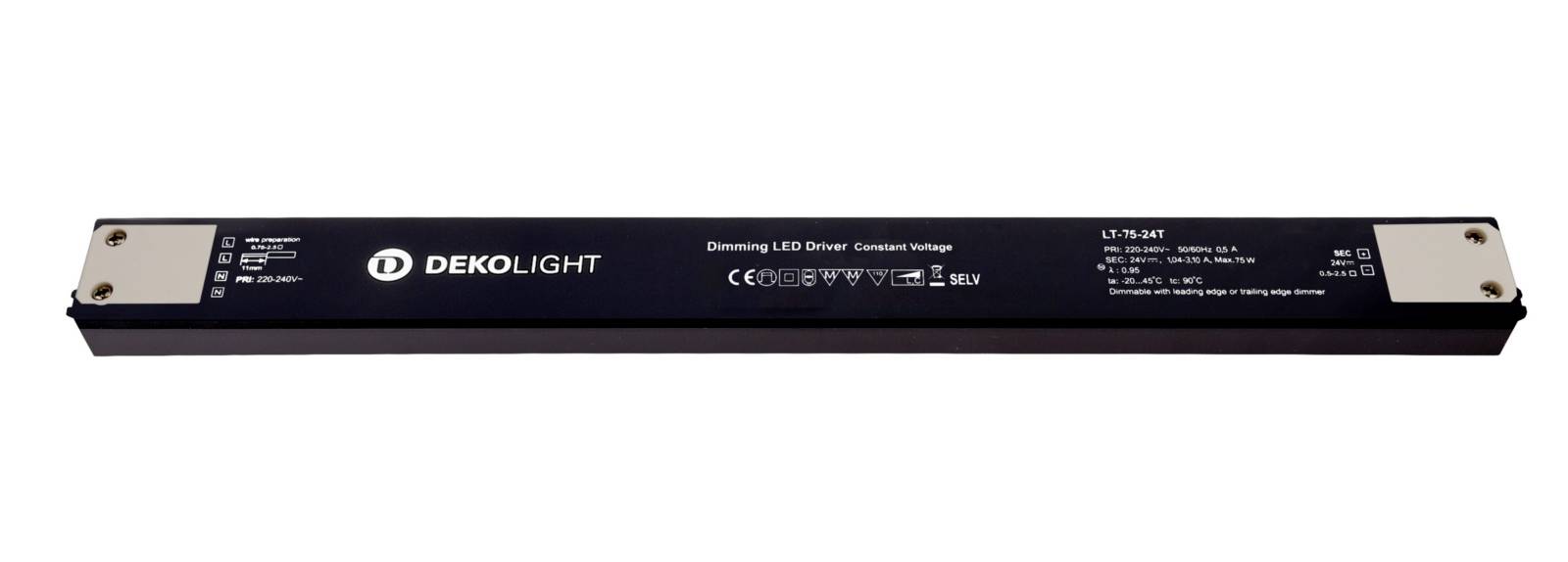 Deko Light Long-Flat Transformador de LED Tensión constante 75 W 1040 - 3100 mA 24 V/DC 1 UD(S).-0