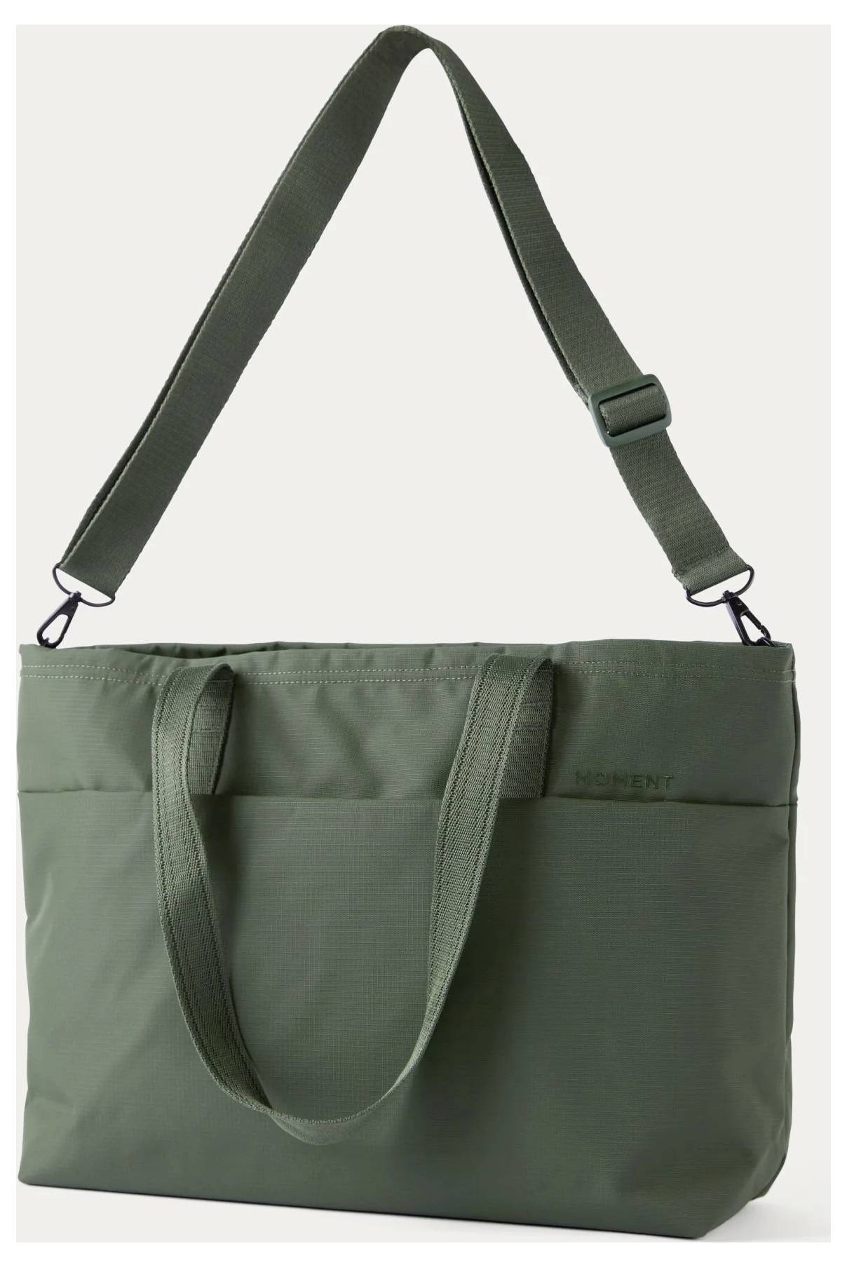 Moment Moment Everything Travel Tote 19L Olive Bolsa de viaje Bolsillo para ordenador portátil, Resistente al agua-1