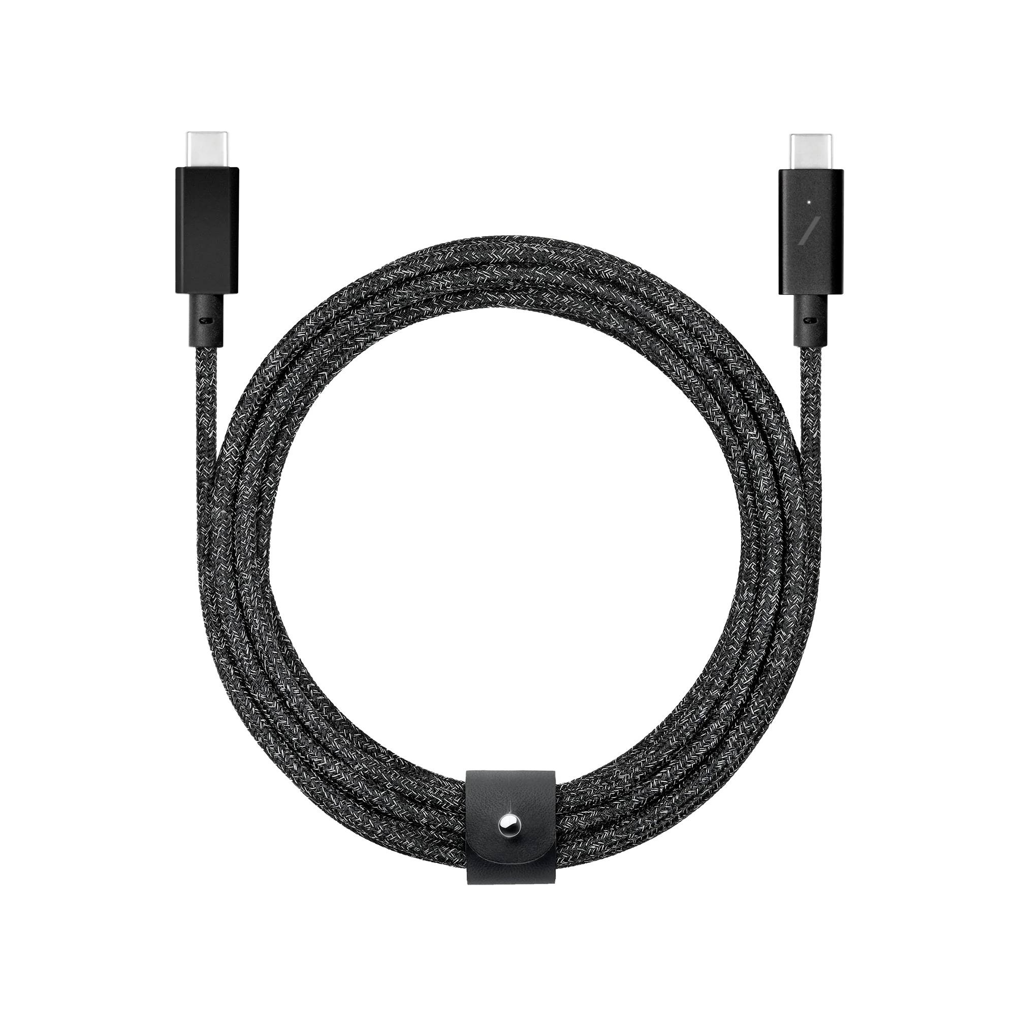 Native Union Noir Câble Usb-C Usb 2.0 2.4 M Belt-Pro2-Cos-Np