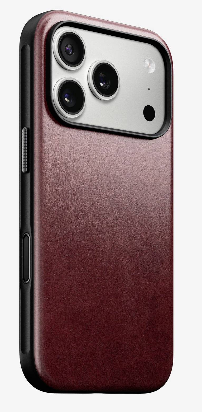 Nomad Modern Leather Case iPhone 17 Pro Burdeos NM011857858-0