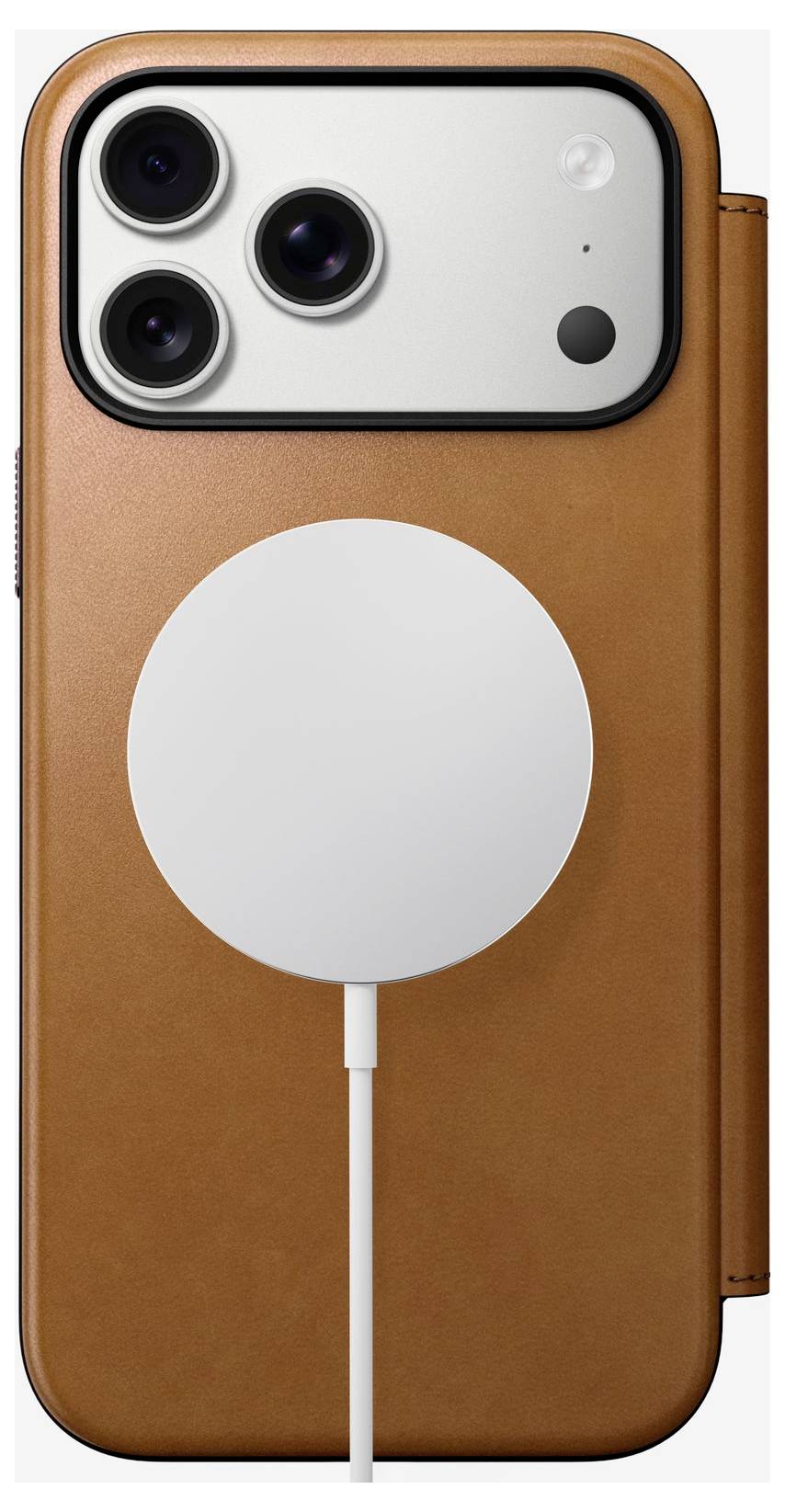 Nomad Brand.1127208 Modern Leather Folio iPhone 17 Pro Leder Case iPhone 17 Pro Max Beige NM014124858-3