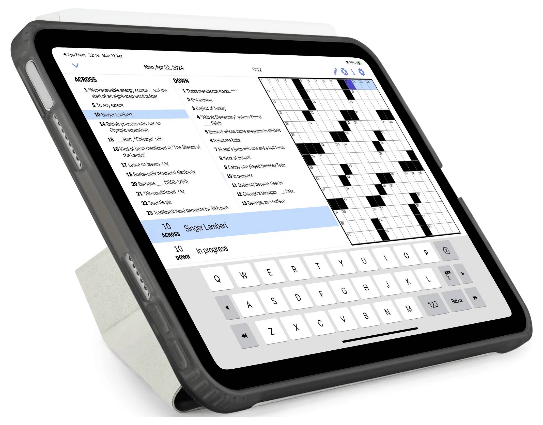 Pipetto Origami No1 Funda para iPad 21,1 cm (8,3") Schwarz-10