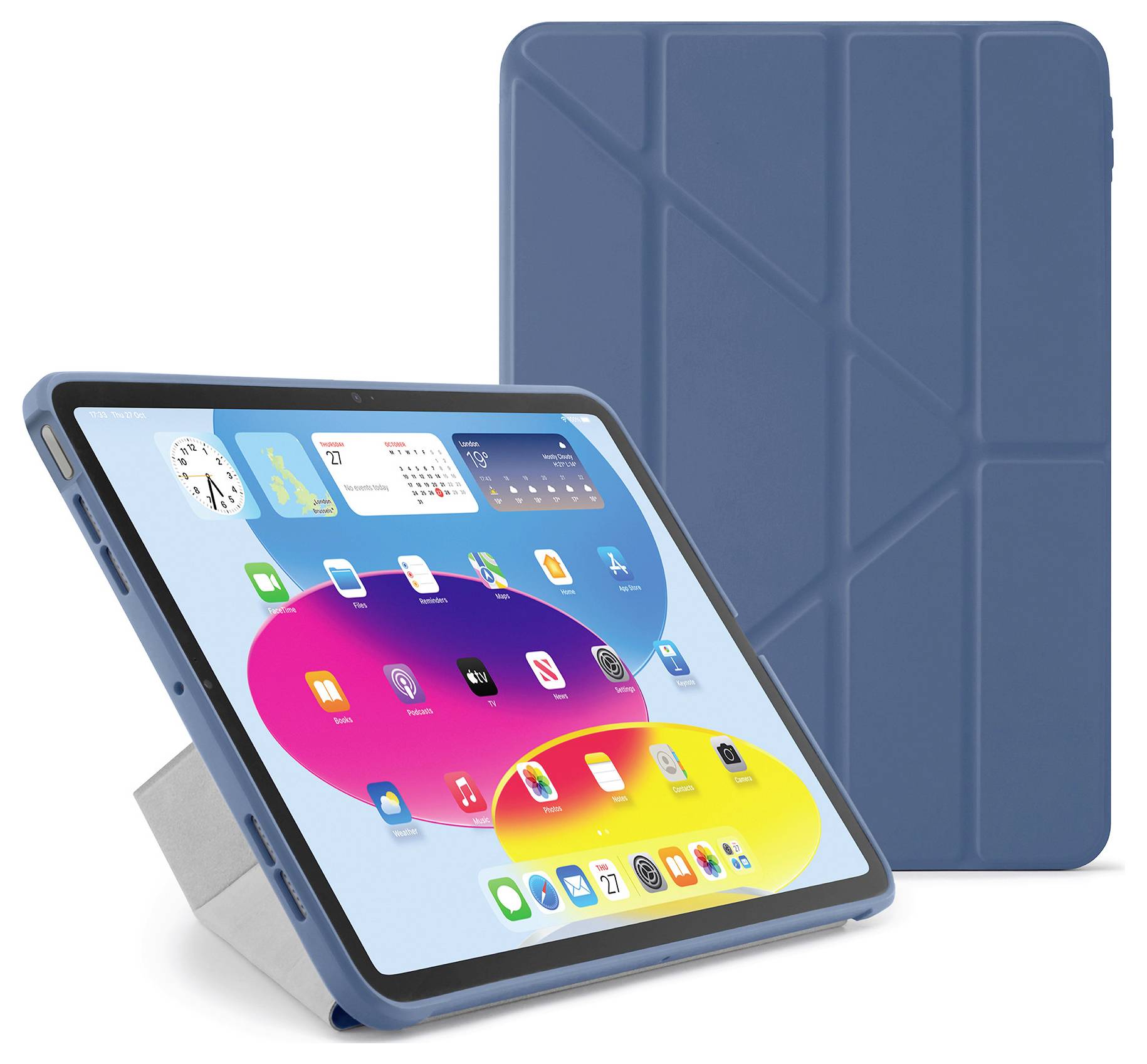 Pipetto Origami No3 Funda para iPad 27,7 cm (10,9") Navy-1