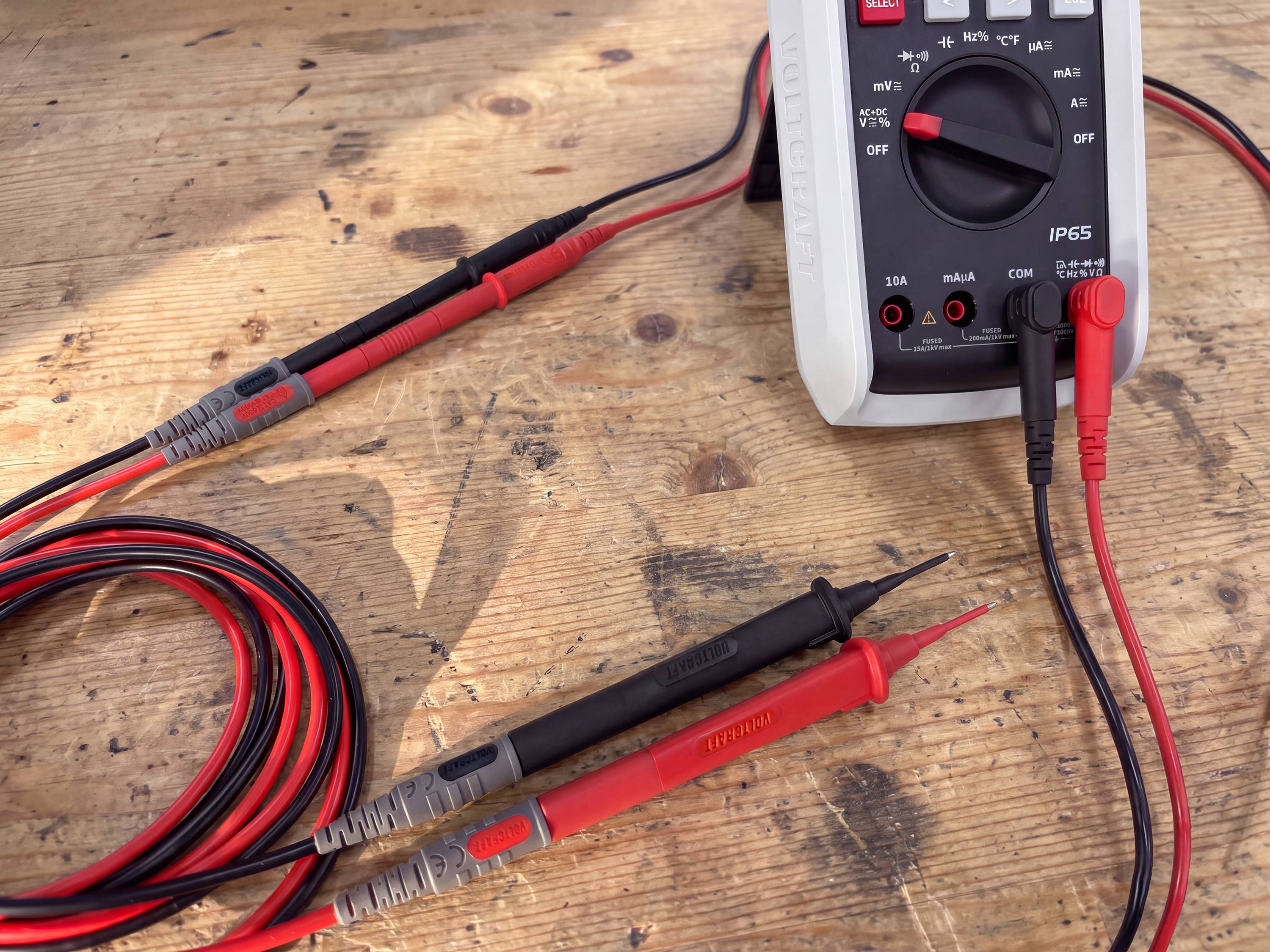 VOLTCRAFT MSL-533 Cableado de medición Conector de 4 mm Conector de 4 mm 1.5 m Rot, Negro 1 Par-3
