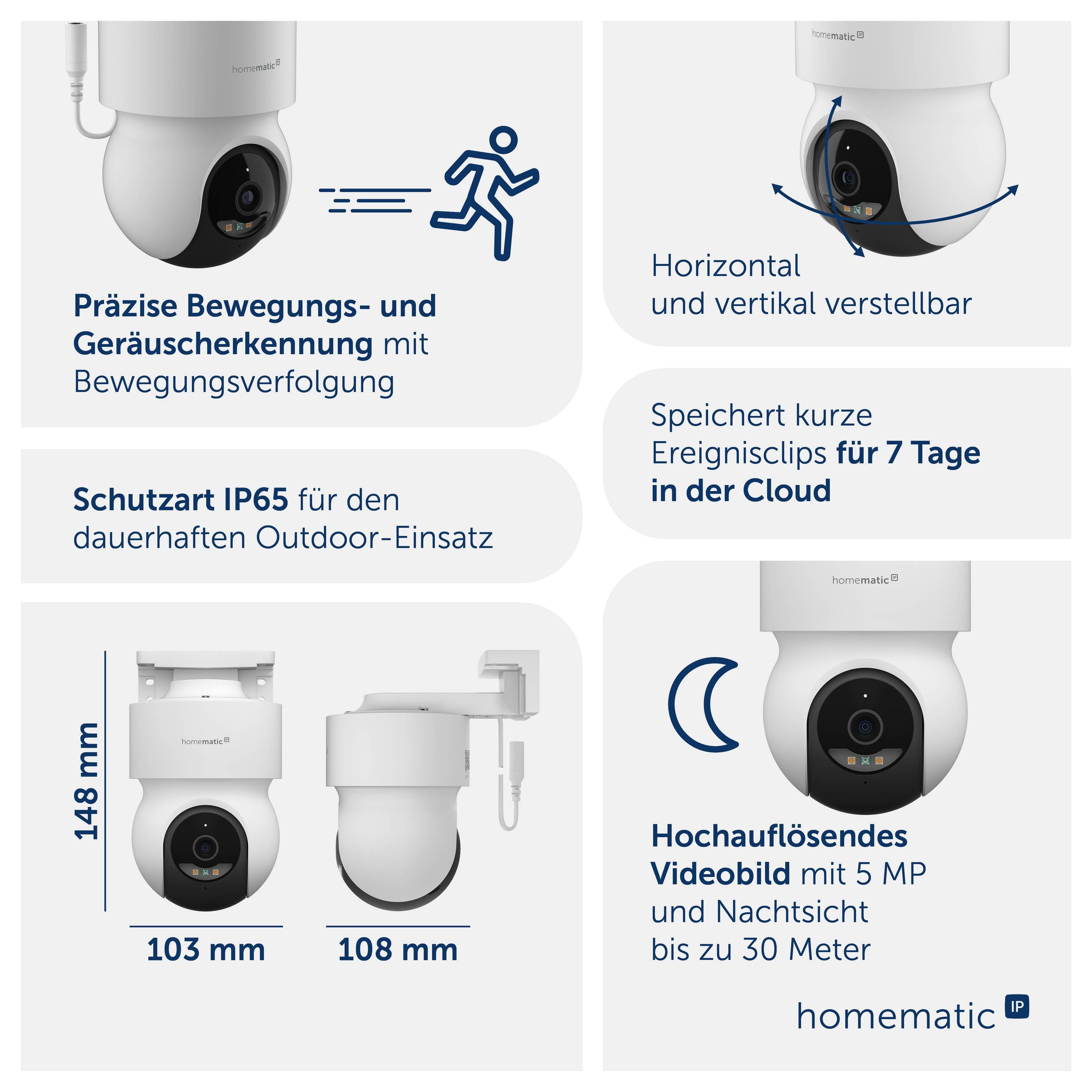 Homematic IP HmIP-CO 162943A0 WLAN IP Cámara de vigilancia 2880 x 1600 Pixel-9