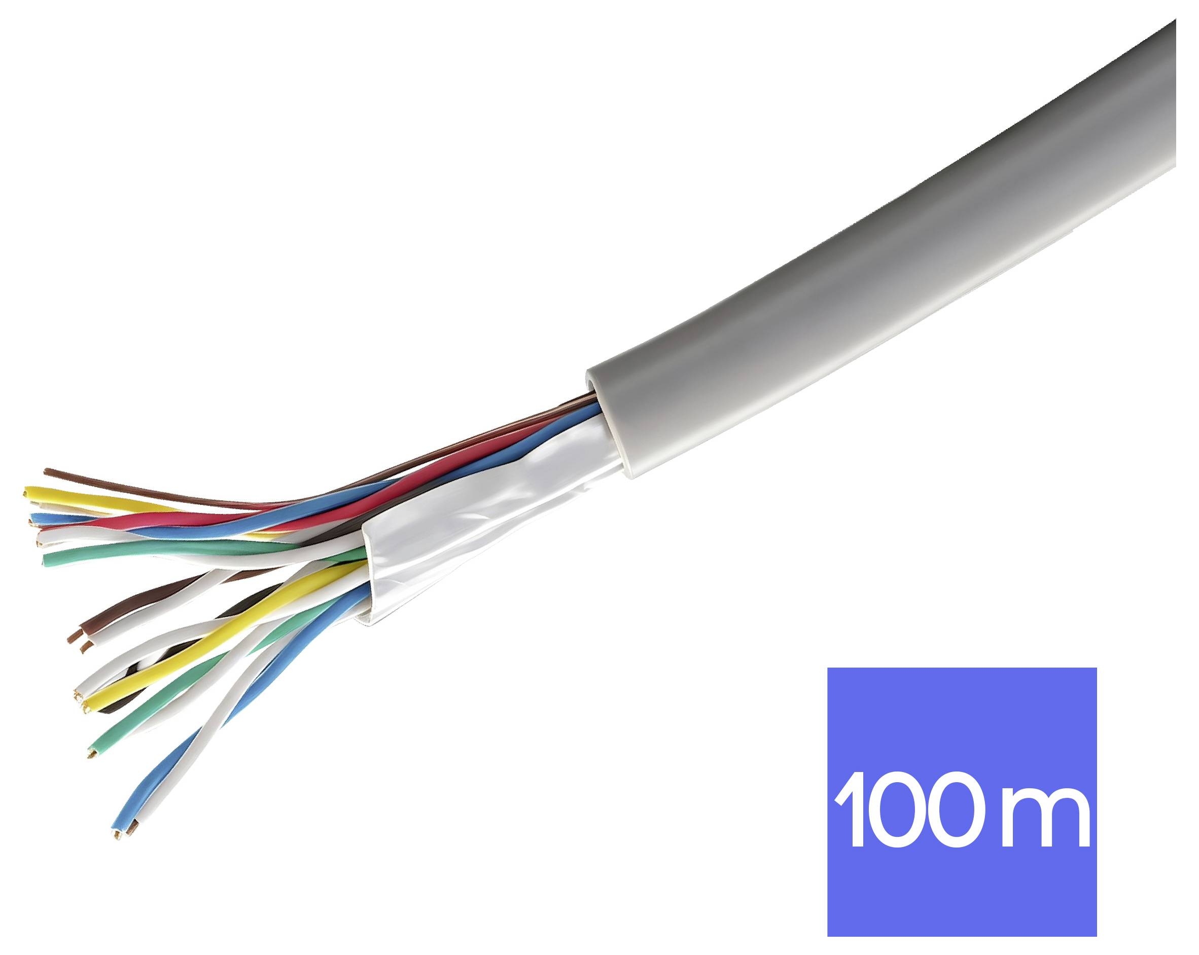 TRU COMPONENTS TC-15104584 Cable de teléfono J-Y(ST)Y 8 x 2 x 0.28 mm² Gris 100 m-4