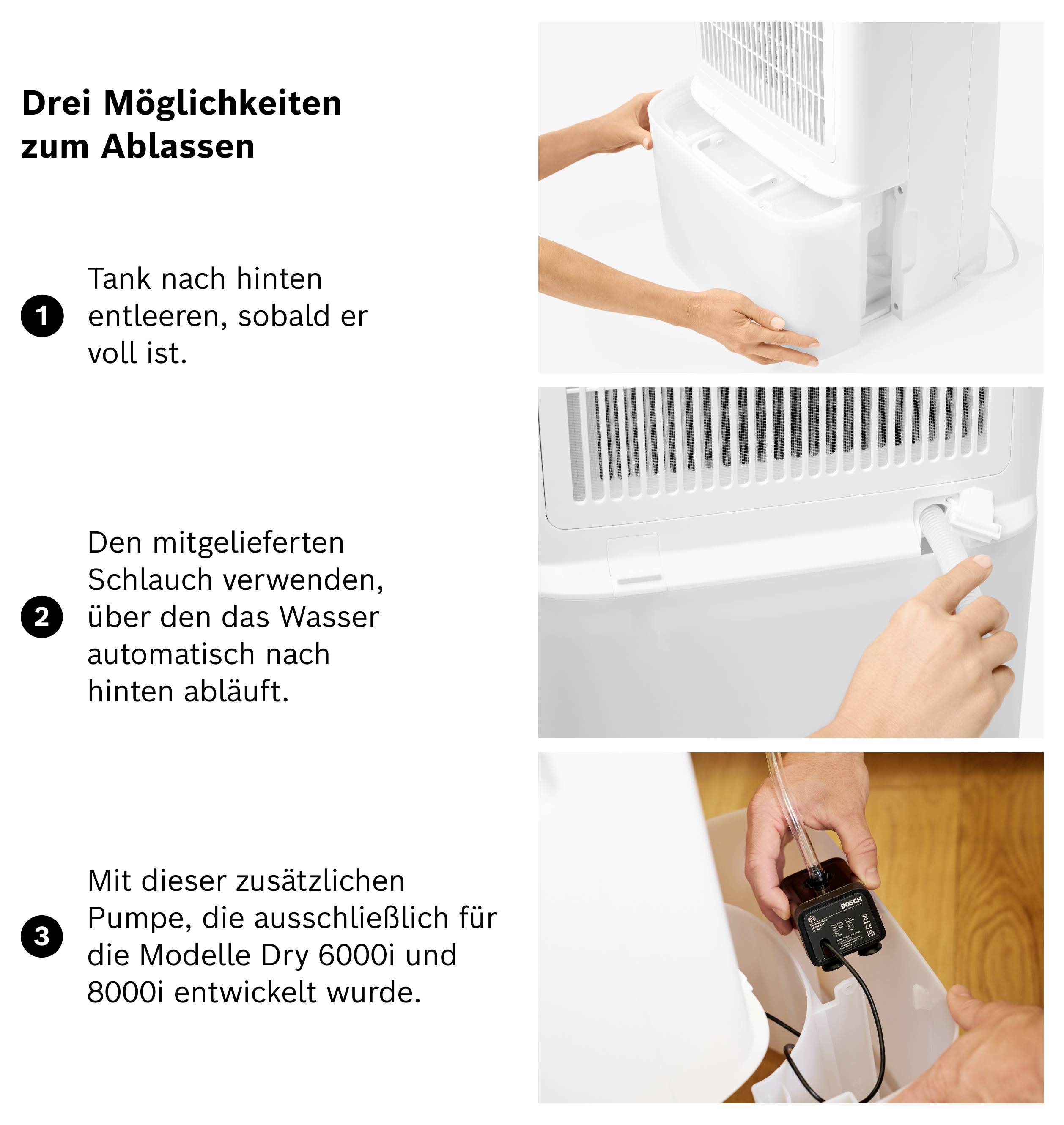 Bosch Home Comfort Dry Serie Pumpe (Dry 6000i/8000i) Bomba de condensado-3