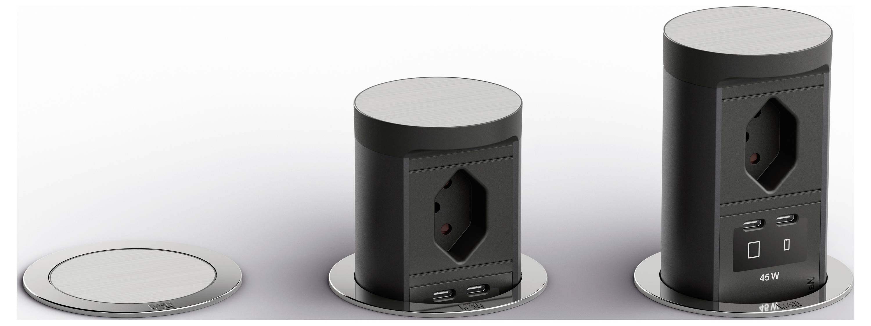 Bachmann BM0020573 Unidad de toma de corriente Acero inoxidable-1