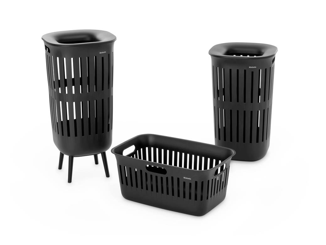 Cesto de ropa Barbantia Collect It de 40 litros, color negro.-32