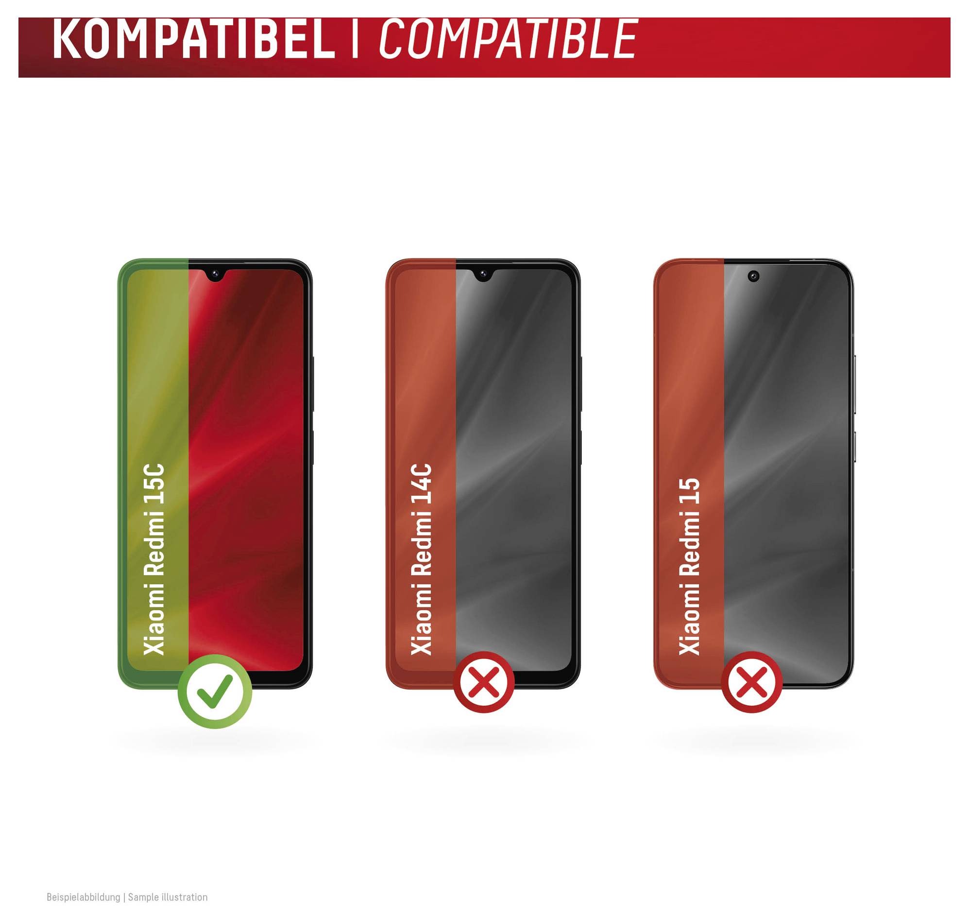 DISPLEX Smart Glass Cristal protector de pantalla Xiaomi Redmi 15C 1 UD(S). Antihuellas 02198-2