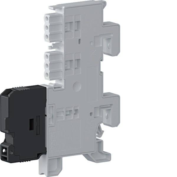 Hager KU9S15HE Caja de barras colectoras Hager KU9S15HE 1,6 A 230 V 25 kA 2p 2 salidas para voltaje, tamaño del paquete -0