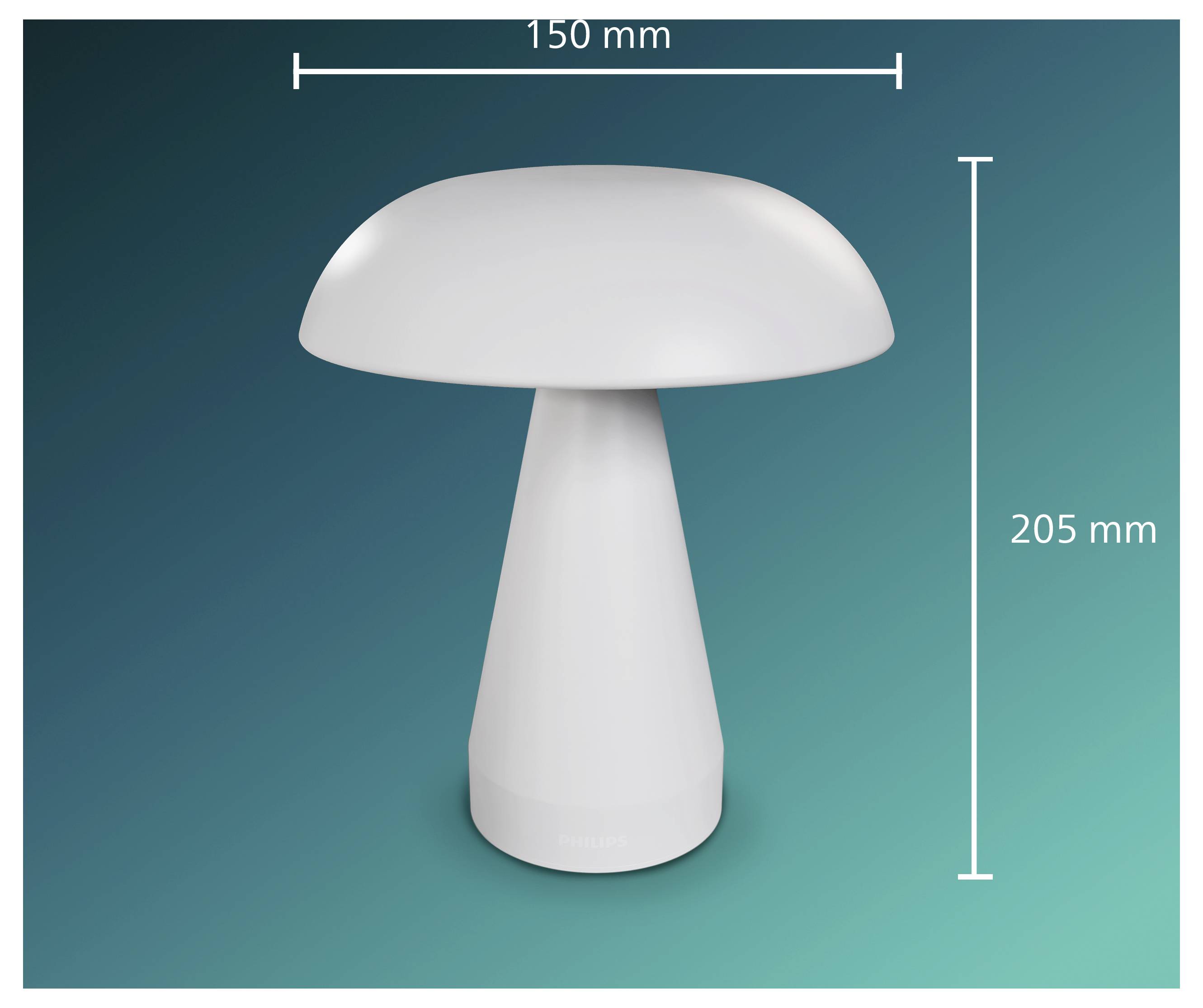 Philips 8721103148469 Lampara de mesa LED a batería LED LED instalado de forma fija 3 W Blanco-2