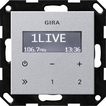 GIRA Radio empotrada Aluminio 228426 1 UD(S).