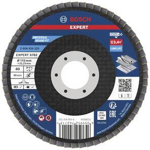 Bosch Accessories 2608626220 Disco de desbaste laminado Diámetro 115 mm Granulación=40 1 UD(S).