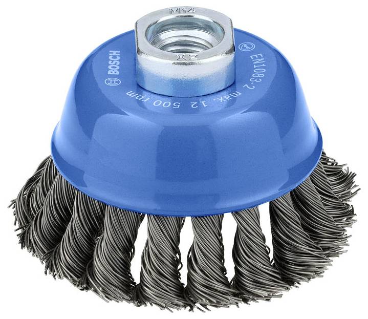 Bosch Accessories Cepillo de copa metálico pesado, 75 x 0,5 mm, M10, anudado 2608620760 2608620760 1 UD(S).