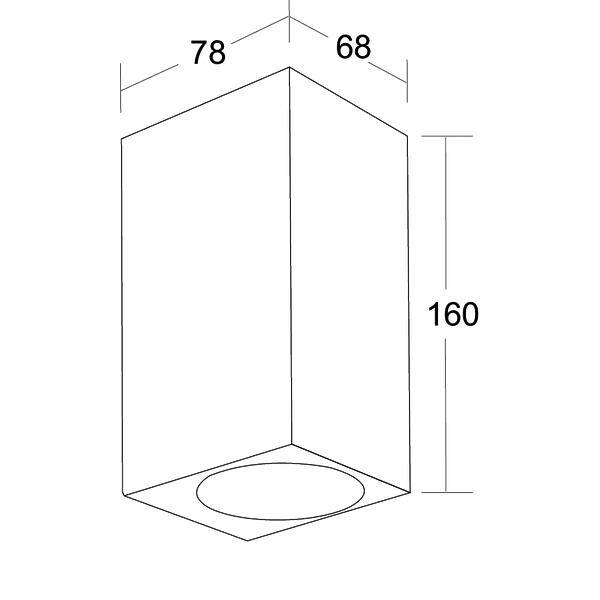 Brumberg 65342180 Apliques LED de pared LED GU10 10 W Schwarz-4