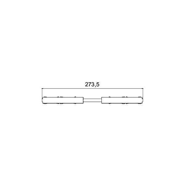 Brumberg Componente de bajo voltaje con sistema de riel Conector flexible Schwarz 88484180-2