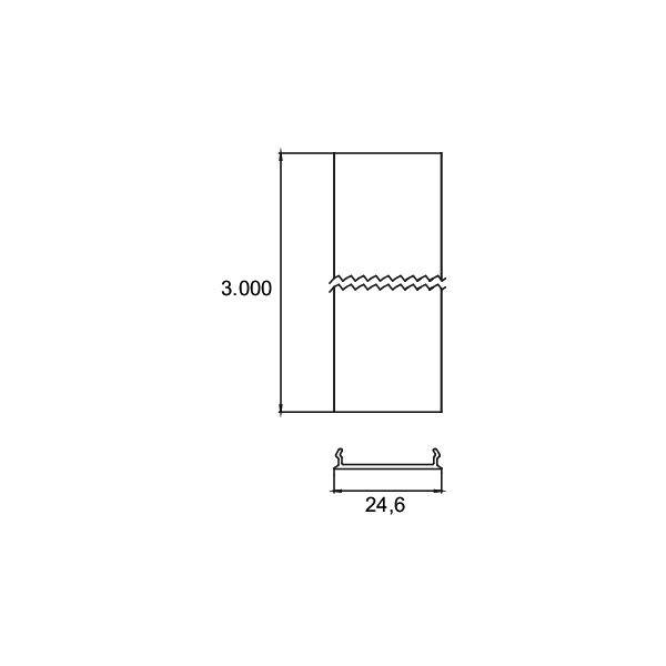 Brumberg Componente de bajo voltaje con sistema de riel Cubierta Schwarz 88487580-2