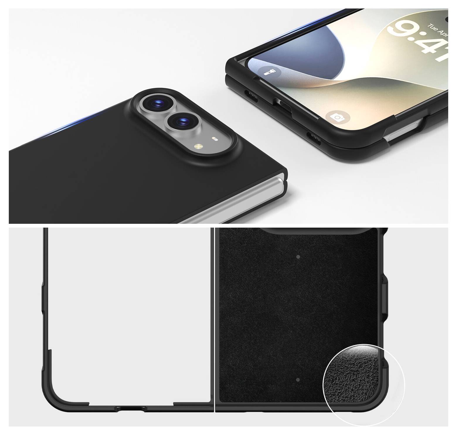 4Smarts Silikon Case Cupertino Cubierta trasera Apple iPhone Duo Schwarz 541868-2