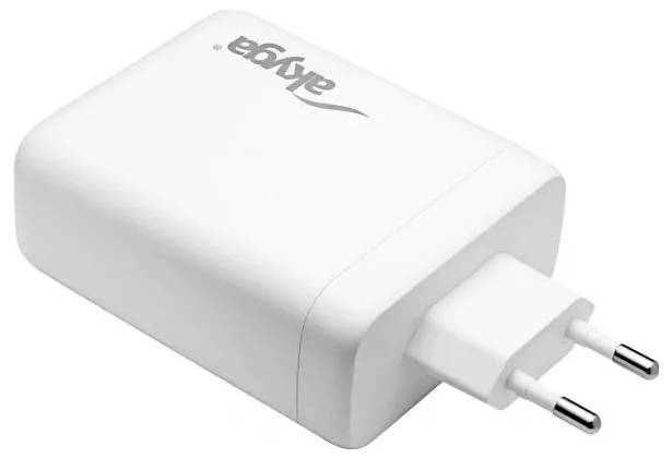 Akyga AK-CH-24 Cargador USB 140 W USB-C®, USB-A Blanco-2