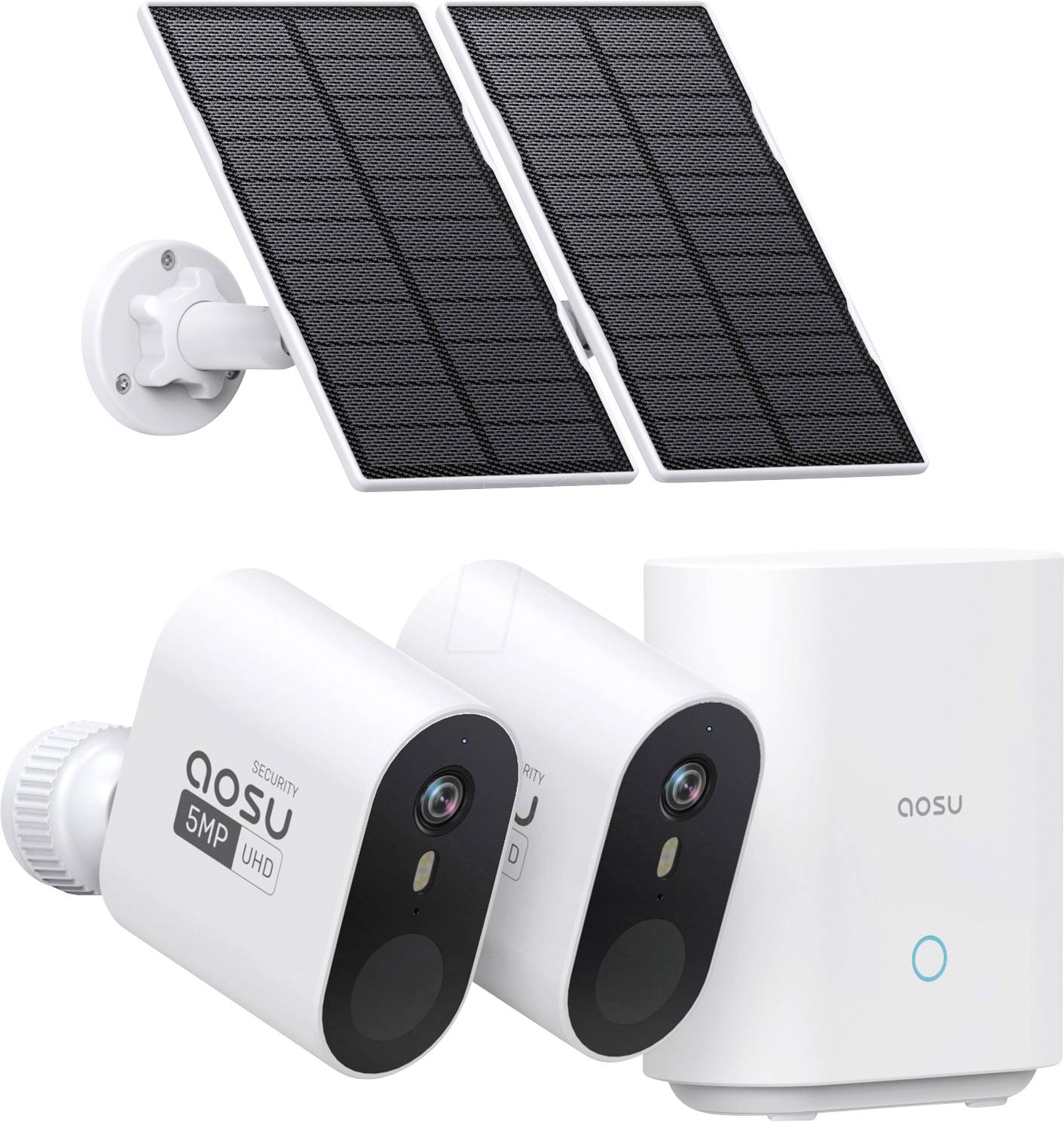 Aosu Smart Securtiy SolarCam System Max C7S-2H WLAN IP Juego de cámara de videovigilancia 2880 x 1620 Pixel-0