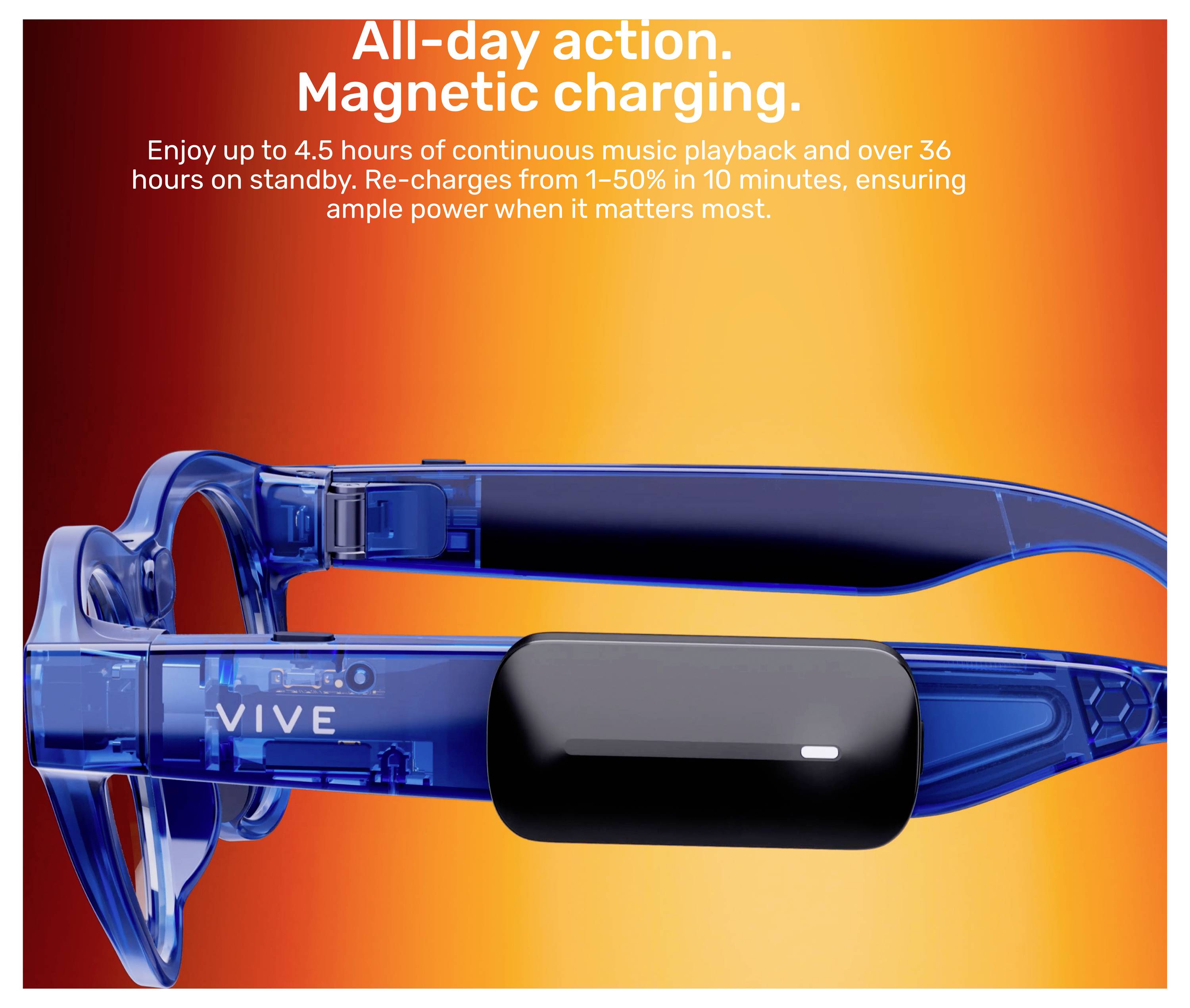 HTC VIVE Eagle Square Gafas inteligentes Schwarz 32 GB Con sistema de sonido integrado, Sensores de movimiento incluidos-9