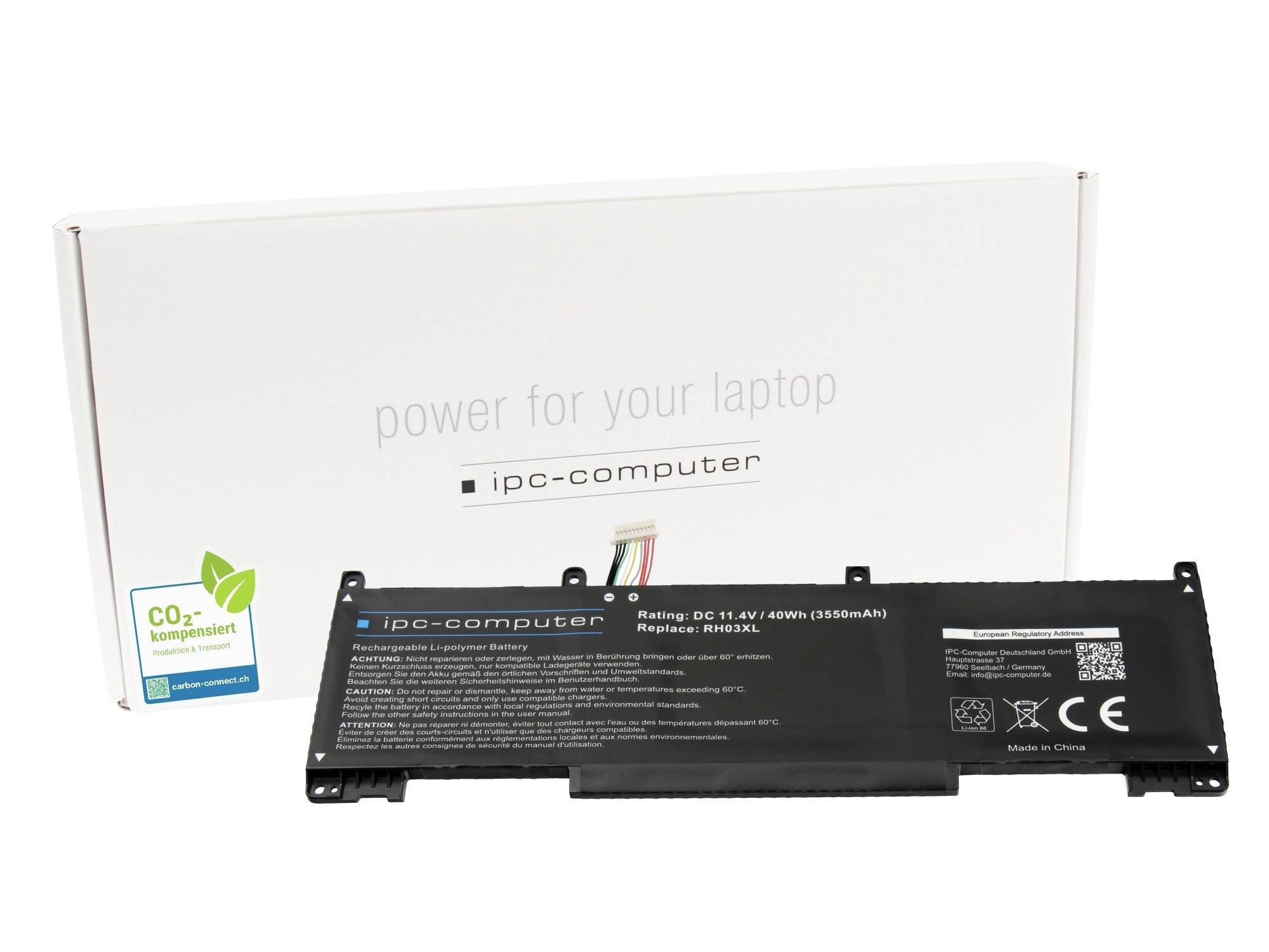 ipc-computer Batería para ordenador portátil Akku RH03-4 REPLACE 11.40 V 3550 mAh IPC-Computer-0