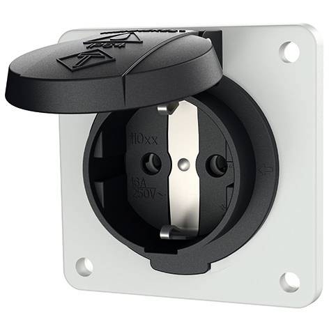 MENNEKES 11032F Toma de corriente con toma de tierra IP54 Schwarz-0