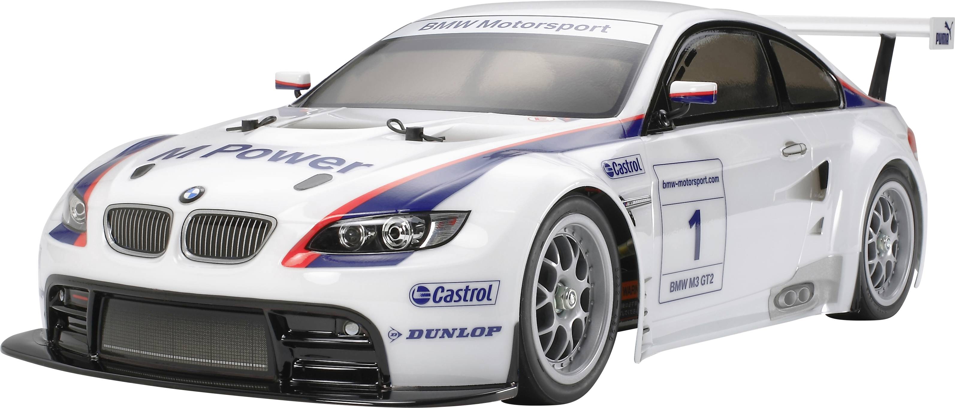 Tamiya TT-01E M3 GT2 2009, RC Blanco Con escobillas 1:10 Maqueta de coche de RC Eléctrico Vehículo de carretera Tracción-0