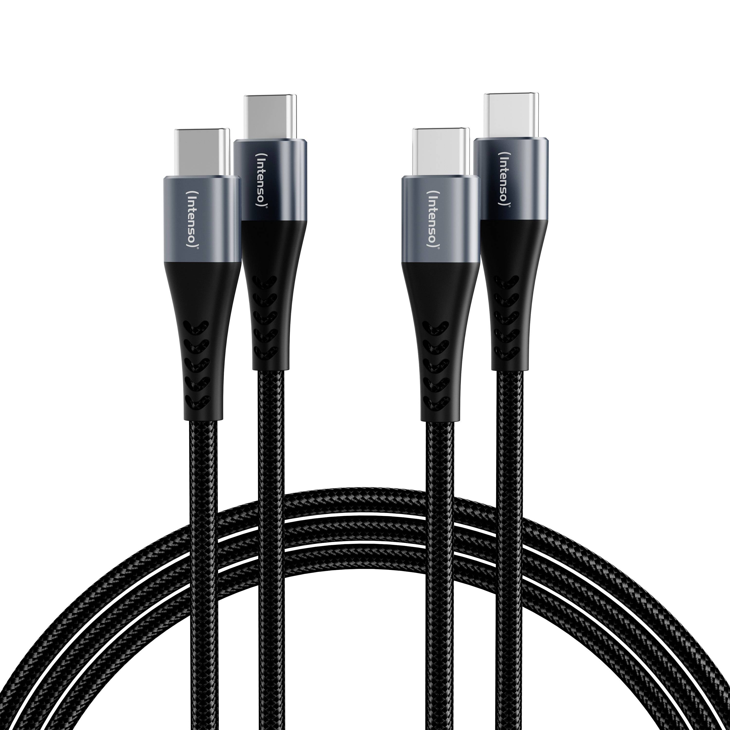 Intenso Cable USB USB 2.0 USB-C® 2 m Schwarz 7914020-0