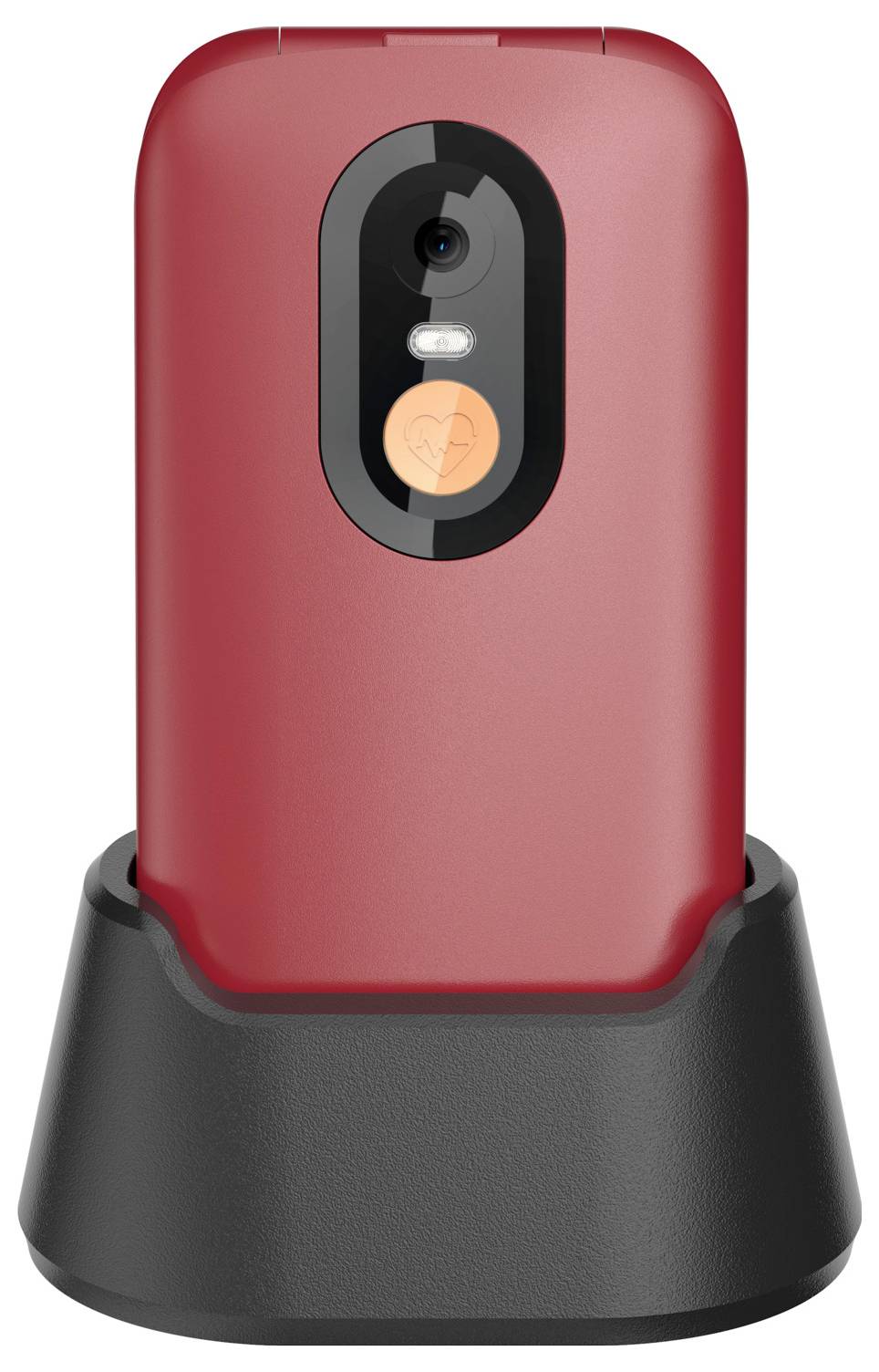 Gigaset GL40 Teléfono móvil plegable para personas mayores Tecla SOS, Compatible con audífonos Rot-9