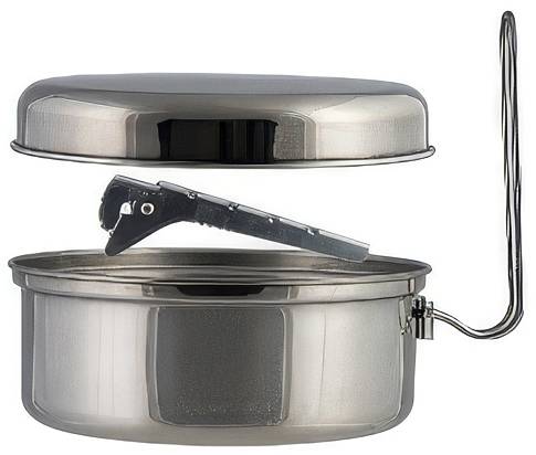 Highlander Caldero de camping 1.5 l 1 UD(S). CP299-SR Acero inoxidable-0