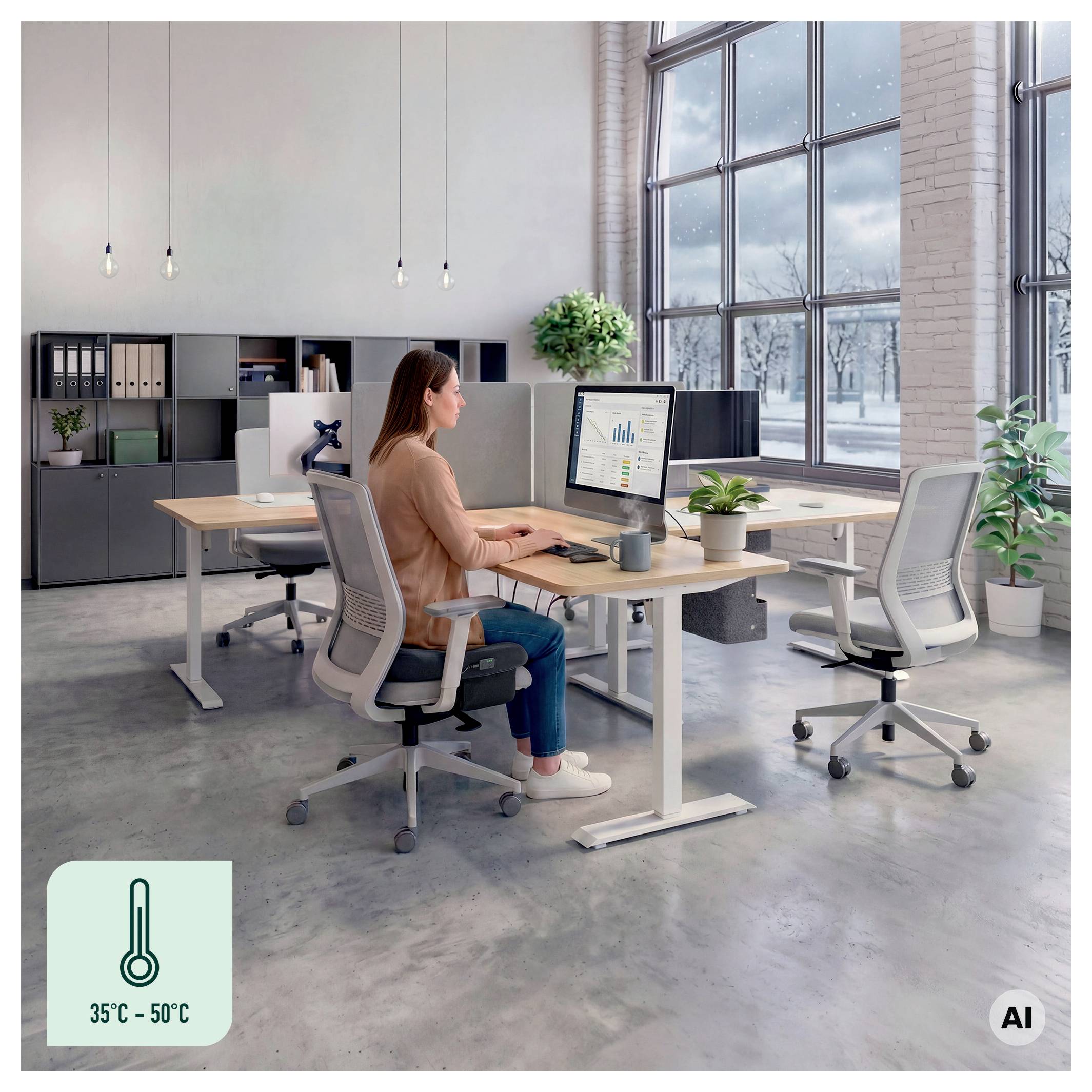 Leitz 51920089 Almohadilla térmica Gris oscuro-1