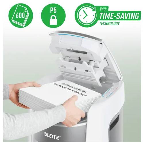 Leitz 80430000 Destructora de documentos 600 Hoja Microcorte P-5 50 l-1