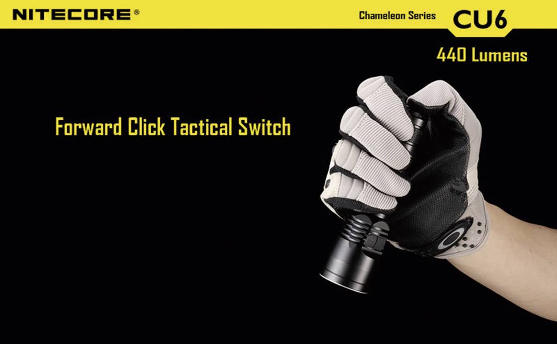 NiteCore CU6 Chameleon CU6 LED Linterna de bolsillo Alimentación por pilas 440 lm 400 h 138 g