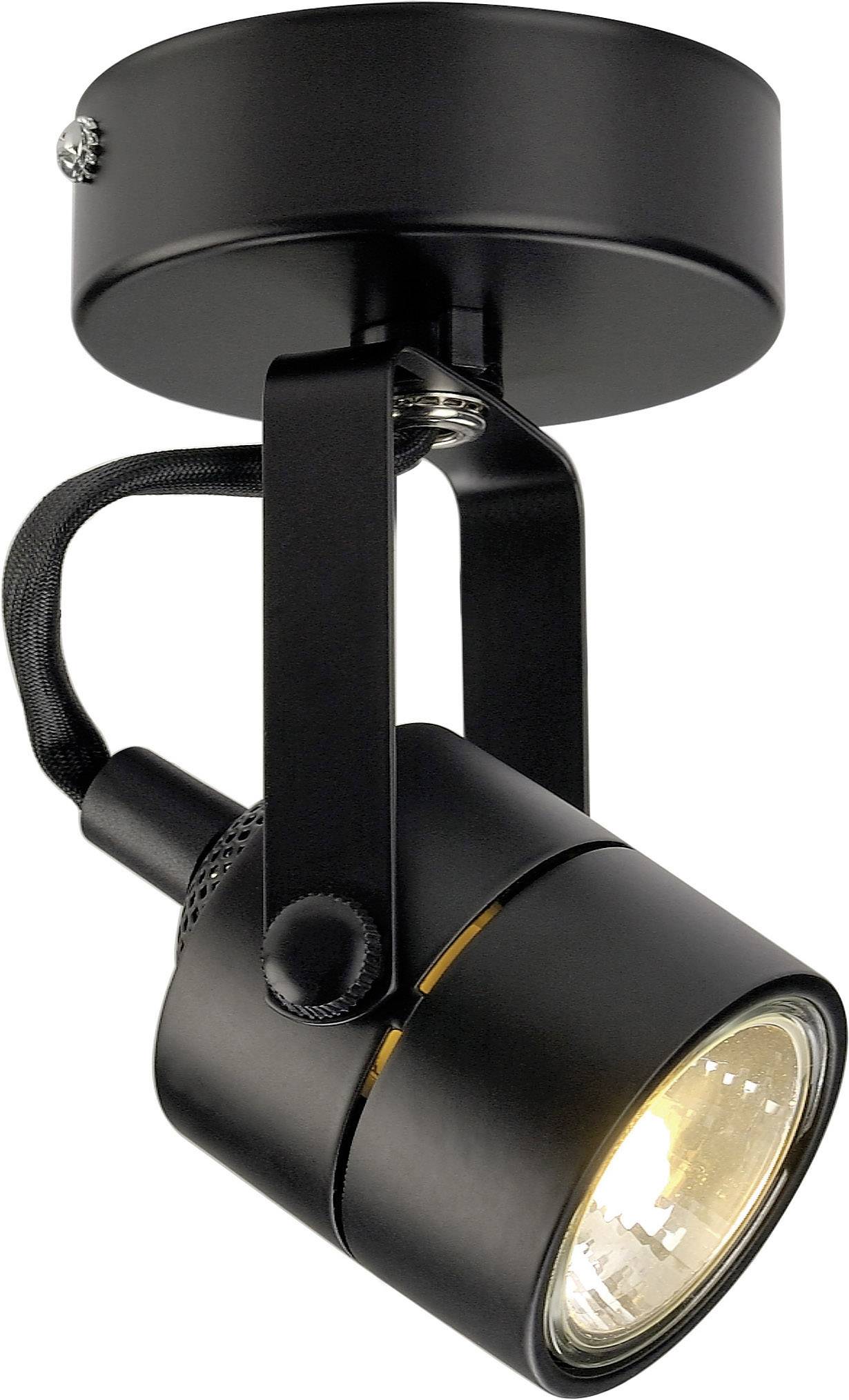 SLV Spot 79 132020 Difusor de techo Halógeno GU10 50 W Schwarz-0