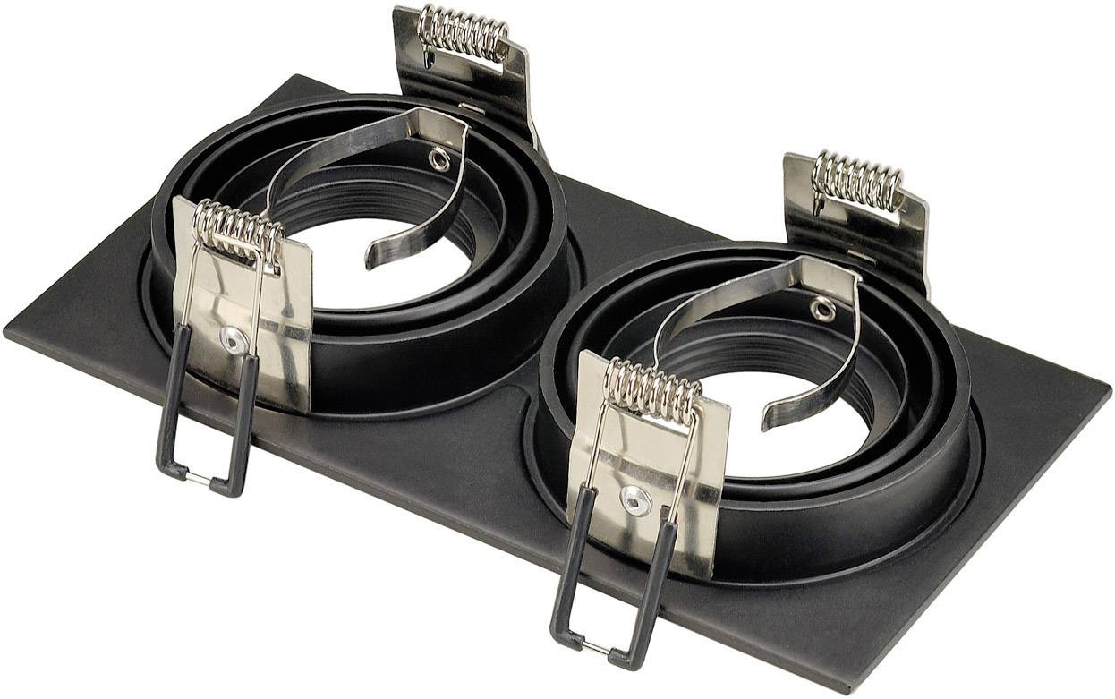 SLV 113492 New Tria II Aro encastado Halógeno GU10 100 W Schwarz-4