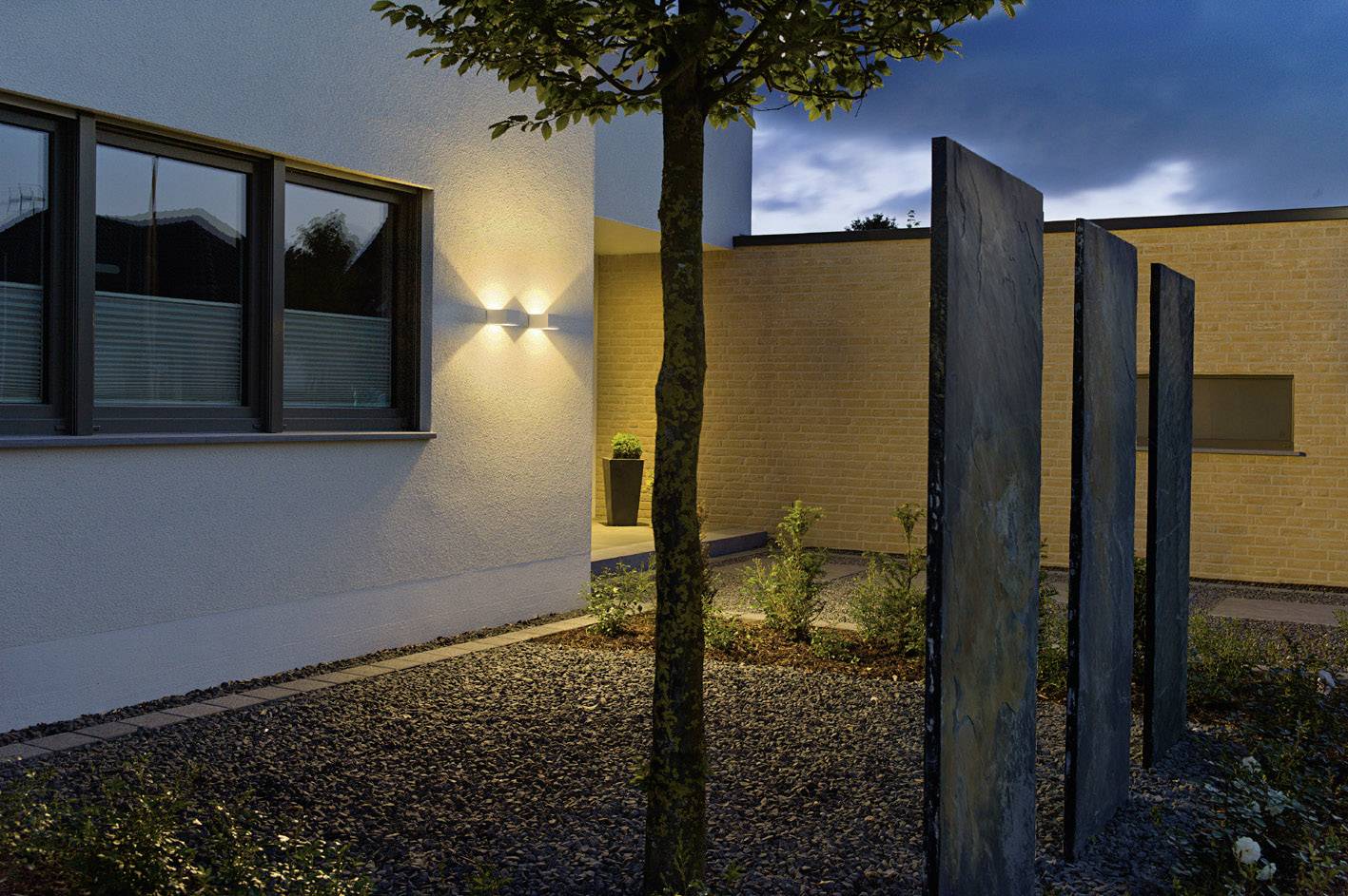 SLV Logs Wall 232101 Apliques LED de pared para exteriores LED LED instalado de forma fija 6 W Blanco-0