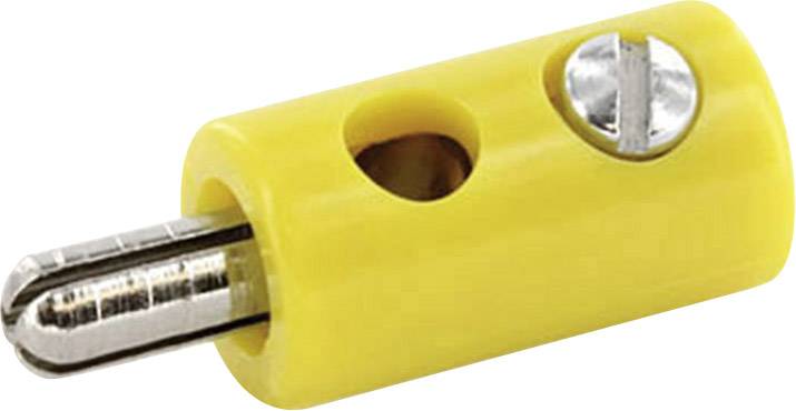 econ connect HOSGE Conector para laboratorio Conector, recto Ø del pasador: 2.6 mm Amarillo 1 ST
