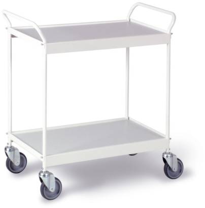 Ebinger 0200W Carros de pisos Dispositivo de bloqueo Acero Pintado a polvo Capacidad de carga (máx.): 150 kg Blanco puro (RAL 9010)