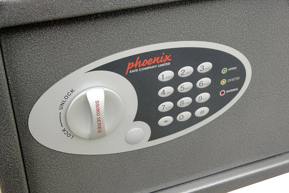 Phoenix SS0803E VELA HOME & OFFICE Caja fuerte antirrobo Candado de combinación-4