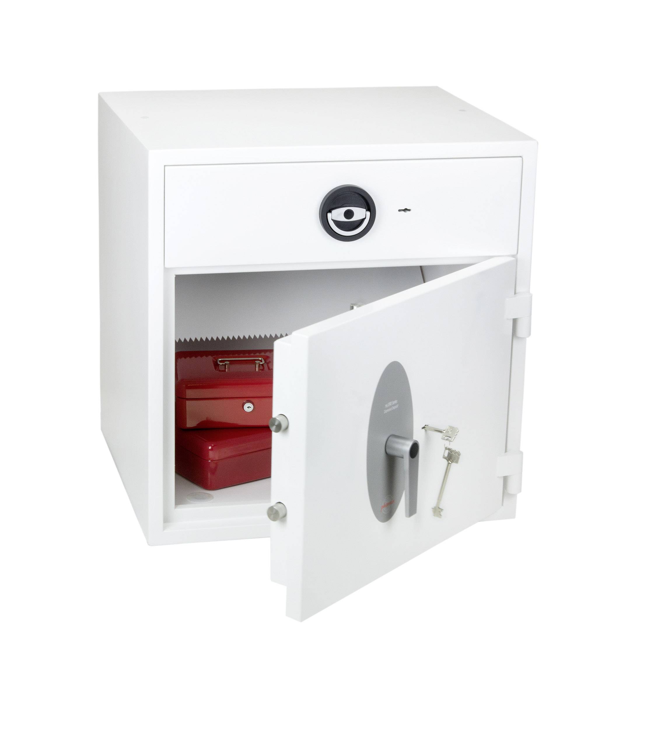Phoenix HS1091KD Diamond Deposit Caja de seguridad Con tapa tragamonedas Candado de llave-2