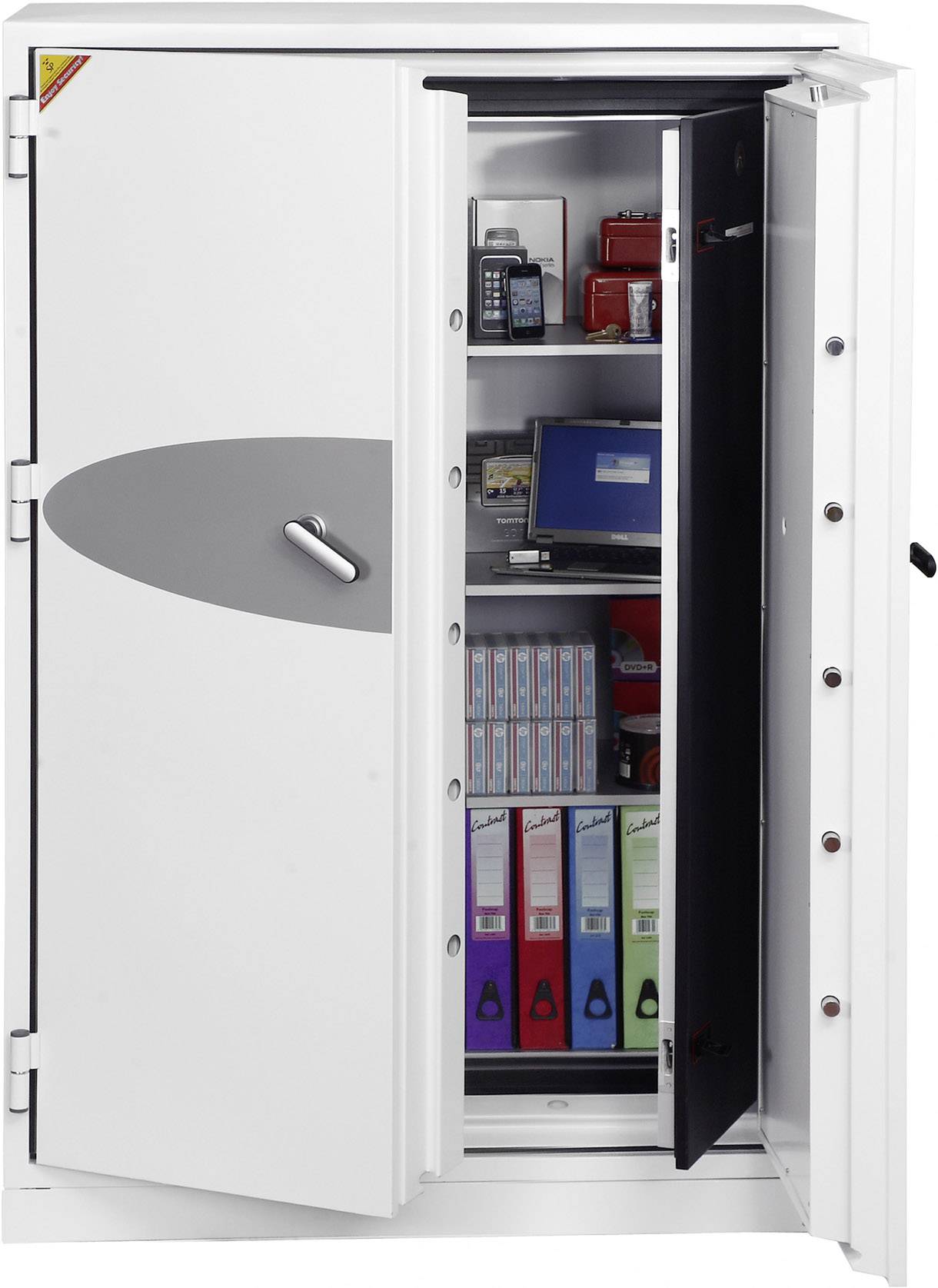 Phoenix DS4623F-FVW Data Commander Caja fuerte ignífuga Hidrófugo, Resistente al fuego Candado por huellas dactilares