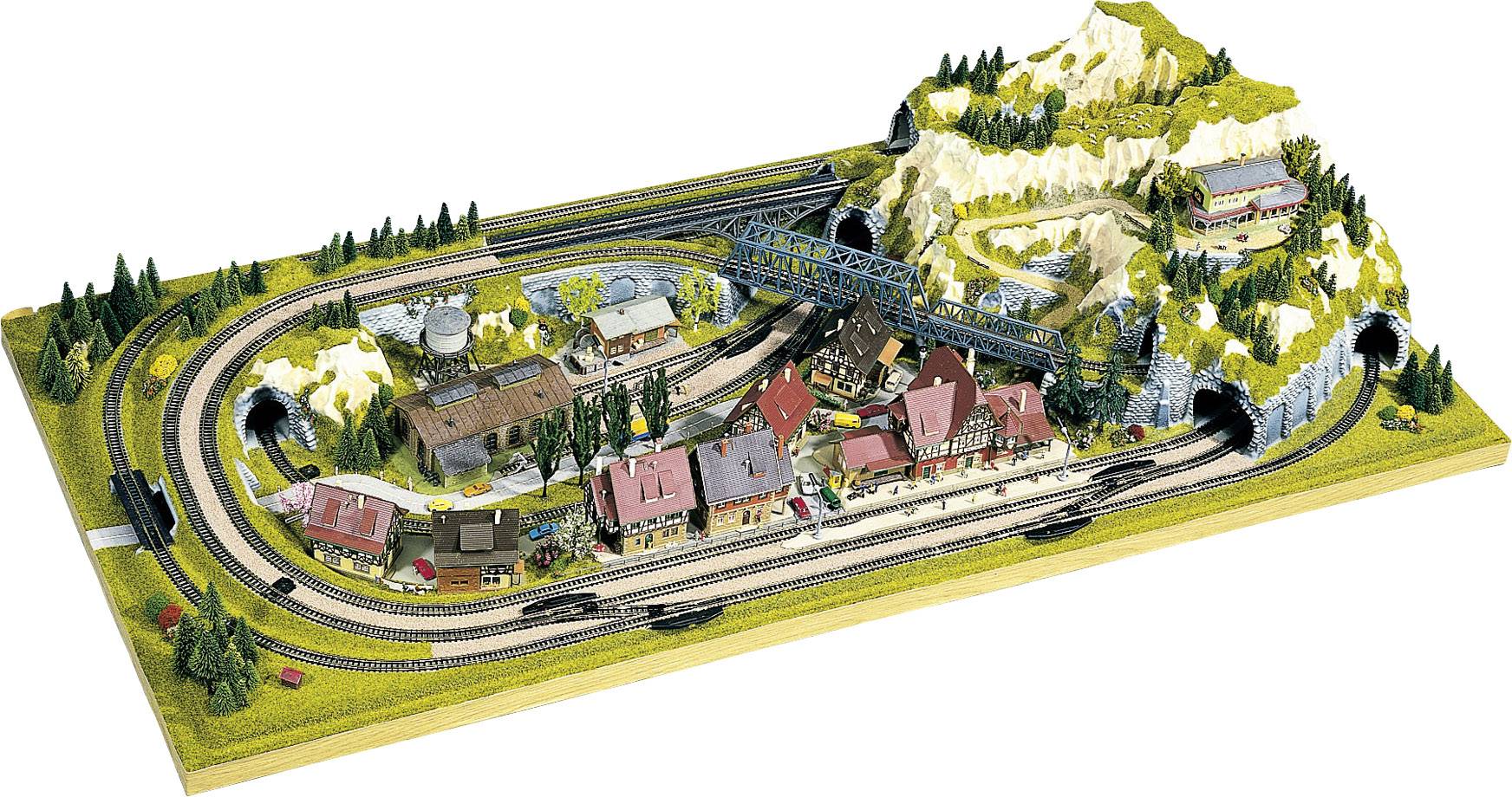 NOCH 0083870 N Maqueta prefabricada Central Staufen Vía N Arnold, Vía N Fleischmann piccolo (con balasto), Vía Minitrix -0