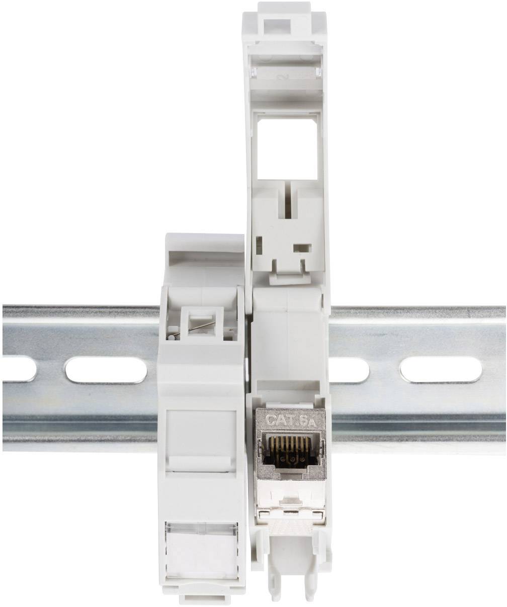 Digitus AN-25187 Adaptador de carril DIN para módulo Keystone IP20 Riel DIN o de perfil de sombrero Multicolor-0