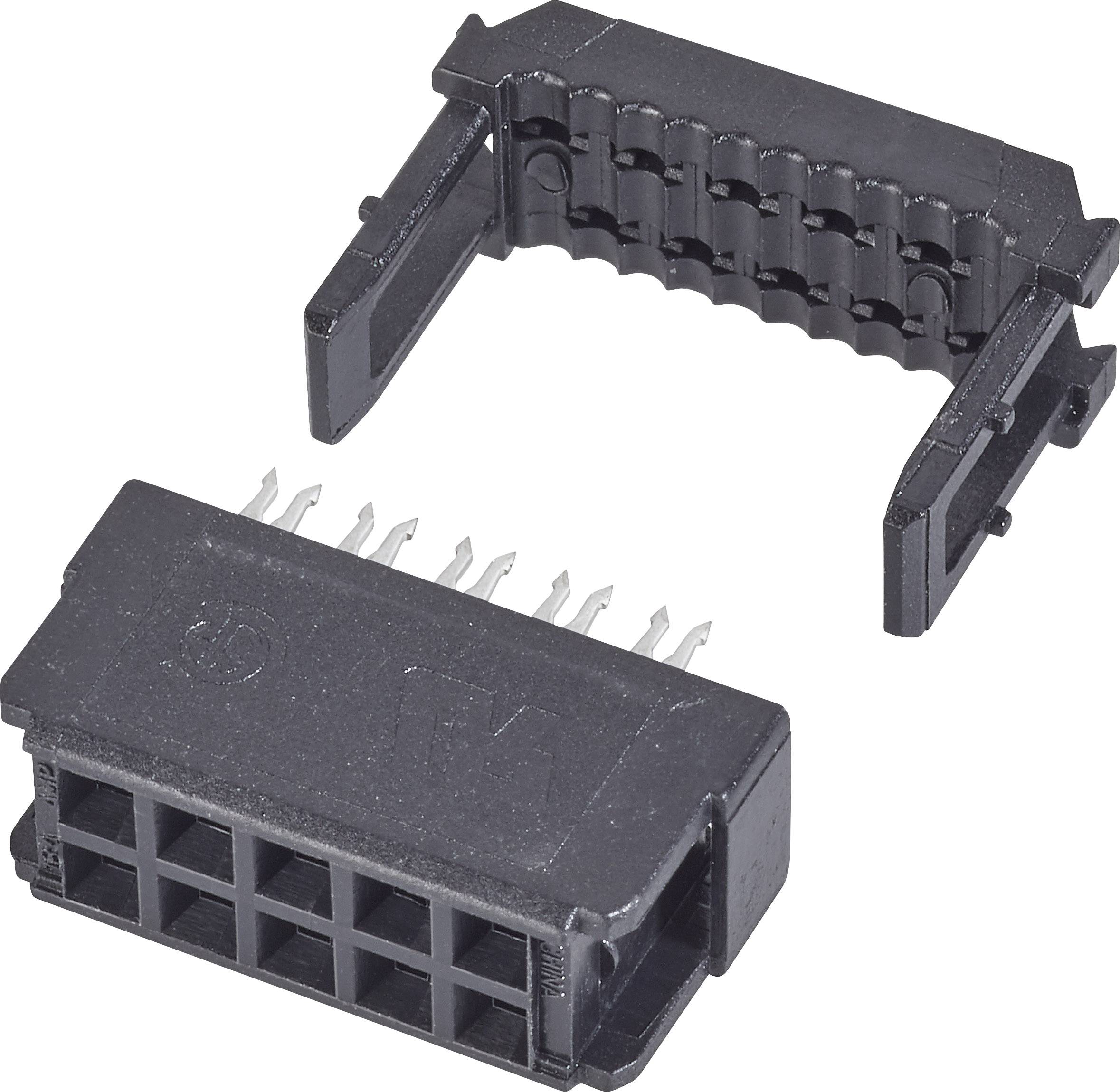 TE Connectivity 1658623-4 Regleta de conectores hembra Dimensión modular: 2.54 mm Número total de polos: 20 Número de series: 2 1 UD(S).