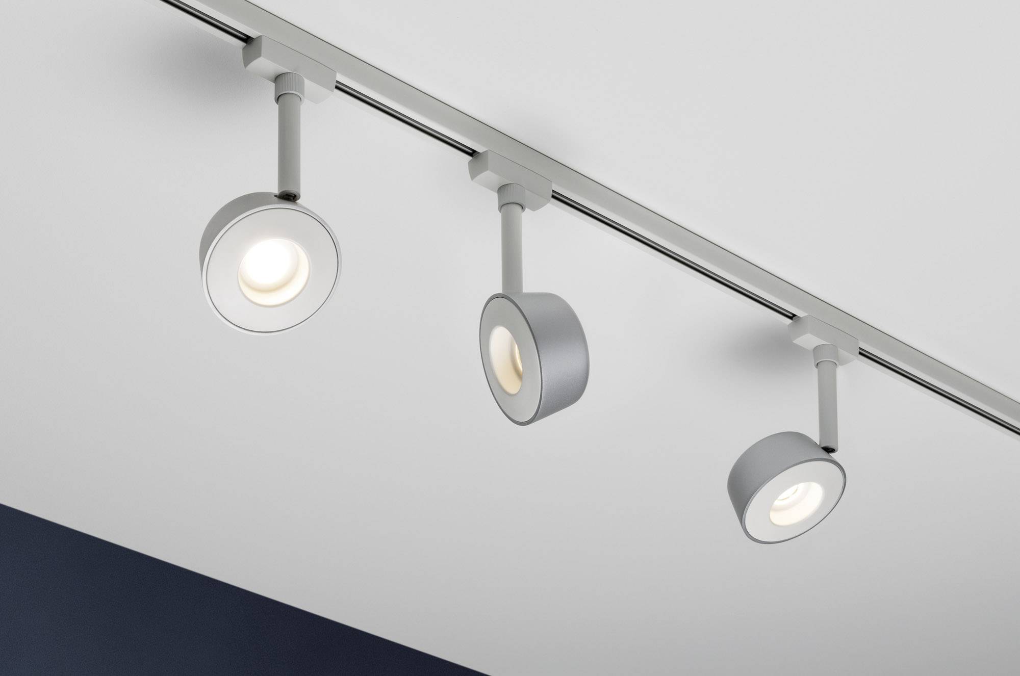 Paulmann Pellet Luminaria de alto voltaje con sistema de cable URail LED instalado de forma fija 4 W LED Blanco, Cromado (mate)