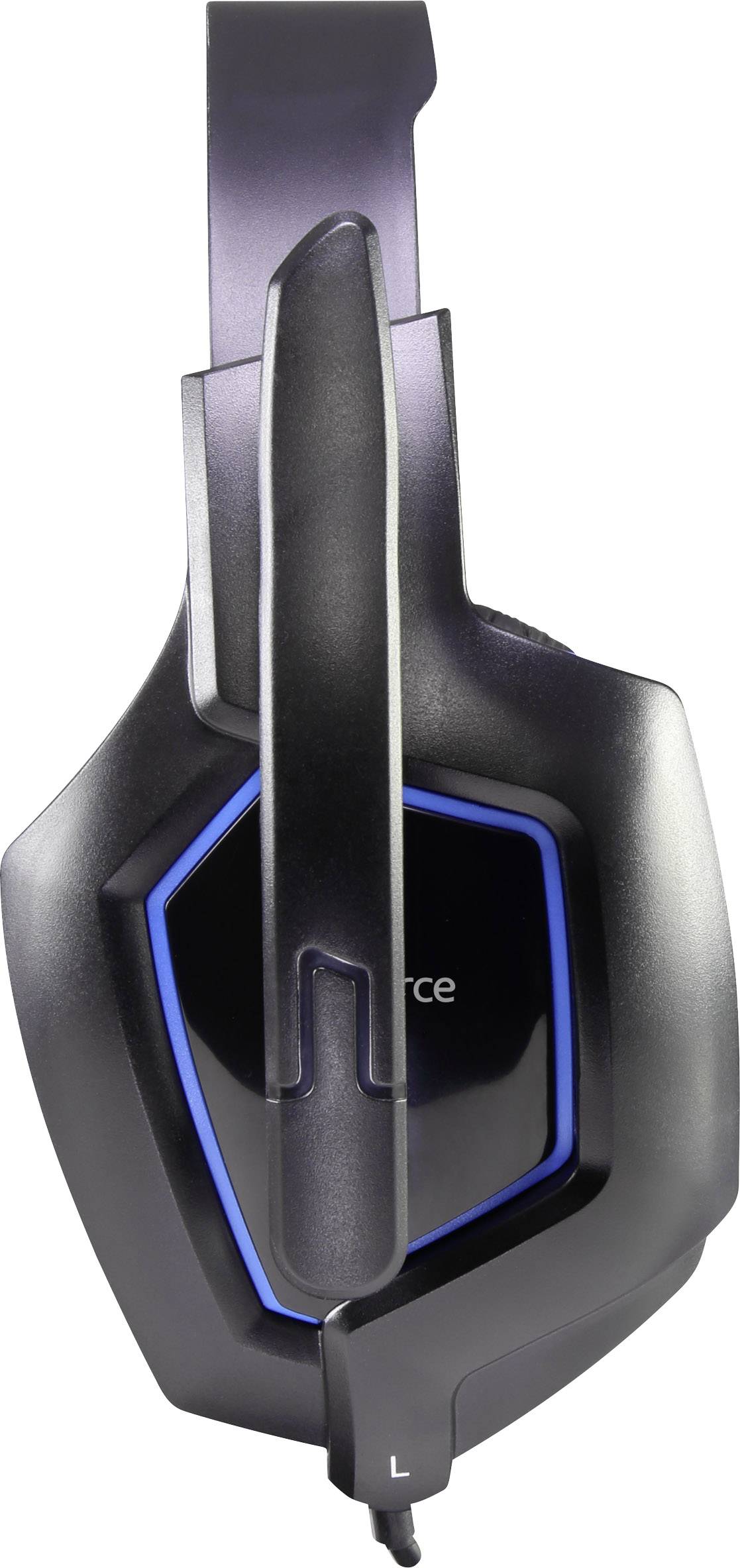 Renkforce RF-GHD-100 Auriculares supraurales Por cable Estéreo Schwarz, Blau Supresión de ruido Control del volumen, Sil-4