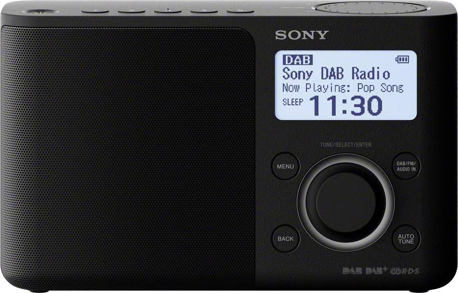 Sony XDR-S61D Radio portátil DAB+, UKW AUX Schwarz